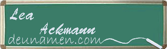 Lea Ackmann Visitenkarte